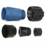 C016 30D006 100 10 Amphenol Sine Systems Bulk Cable Clamp Silver Free Hanging (In-Line)