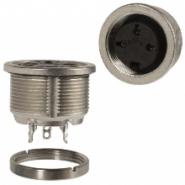 C091 31N003 100 2 Amphenol Sine Systems Bulk IP65/67 - Dust Tight, Water Resistant, Waterproof Panel Mount Receptacle, Female Sockets