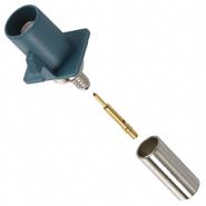 FA1-NZSP-C01-1 Amphenol RF SMB, Fakra Crimp Panel Mount, Square Flange - No Holes 4GHz