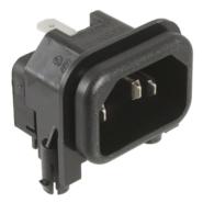 GSP2.9901.13 Schurter Bulk Unfiltered - Commercial Receptacle, Male Blades GSP2