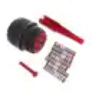 MS3451W24-10P Amphenol Aerospace Operations Fluid Resistant Free Hanging (In-Line) Receptacle, Male Pins Silver