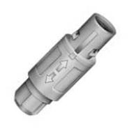 CAB.M26.GLA.C52G LEMO 26 Positions Plug, Male Pins Free Hanging (In-Line) IP50 - Dust Protected