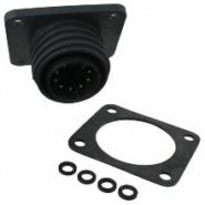 EXP-0941/10/P Bulgin Bulk Panel Mount, Flange Receptacle, Male Pins 10 Positions