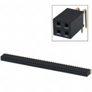 PPPC402LJBN-RC Sullins Connector Solutions Solder Through Hole, Right Angle Header Female Socket