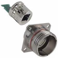 RJFTV22N00 Amphenol PCD RJF TV Cat5e Panel Mount, Square Flange PC Board