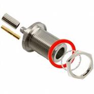 082-5378-RFX Amphenol RF 50 Ohm N Type Panel Mount, Bulkhead - Front Side Nut Crimp