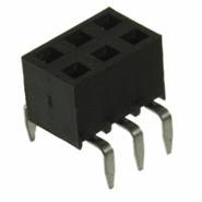 966206-6702-AR 3M Female Socket Solder 6 Positions 2 Rows
