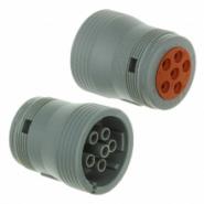 AHD16-6-12S Amphenol Sine Systems Bulk 6 Positions Plug for Female Contacts Free Hanging (In-Line)