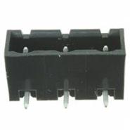 ELFH03410 Amphenol PCD 90°, Right Angle Header, Male Pins, Shrouded (4 Side) 3 Positions 0.300" (7.62mm)