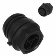 EXP-0931/03/S Bulgin Nickel Receptacle, Female Sockets 3 Positions IP68 - Dust Tight, Waterproof