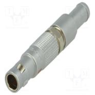 FGG.00.302.CLAD35 LEMO Shielded IP50 - Dust Protected Plug, Male Pins Gold