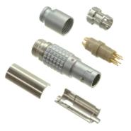 FGG.0B.306.CLAD42Z LEMO Free Hanging (In-Line) G Shielded Gold