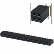 PPPC282LJBN-RC Sullins Connector Solutions 56 Positions Through Hole, Right Angle Header 2 Rows