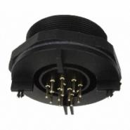 PX0707/S/12 Bulgin Gold IP68/69K - Dust Tight, Waterproof 12 Positions Panel Mount, Bulkhead; Through Hole