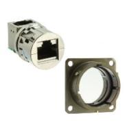 RJF21RAG Amphenol PCD Shielded Coupler Jack, 8p8c (RJ45) Cat5e