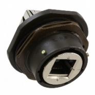 RJF7SA1G Amphenol PCD Unshielded Jack, 8p8c (RJ45) Coupler Front Side Nut