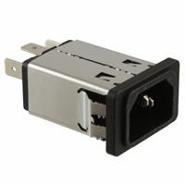 5110.1543.1 Schurter 5110 Quick Connect - 0.250" (6.3mm) Filtered (EMI, RFI) - Commercial Bulk