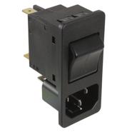 6135.0139.0210 Schurter Circuit Breaker, Switch On-Off Quick Connect - 0.250" (6.3mm) 3 Positions Receptacle, Male Blades - Module