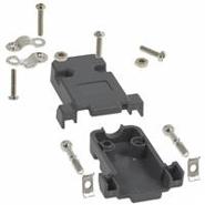 977-009-010R031 NorComp Two Piece Backshell Mating Screws 4-40, Sealed 977 9 Positions