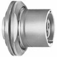 EHG.00.302.CLL LEMO 2 Positions Bulk Panel Mount, Bulkhead - Rear Side Nut G