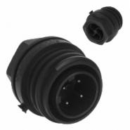 EXP-0931/04/P Bulgin Receptacle, Male Pins Panel Mount, Bulkhead - Rear Side Nut Bulk 4 Positions