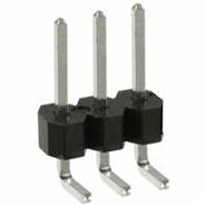 PEC03SBAN Sullins Connector Solutions 1 Row 0.100" (2.54mm) Header, Unshrouded, Breakaway Solder