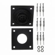 PX0769/P Bulgin Receptacle, Male Pins Panel Mount, Flange Bulk IP68/69K - Dust Tight, Waterproof