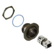 RJFTV71G Amphenol PCD Cat5e RJF TV Front Side Nut Coupler