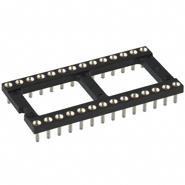 115-93-628-41-003000 Mill-Max 28 (2 x 14) 0.100" (2.54mm) Through Hole Gold