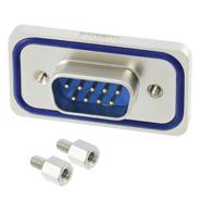 15-000573 Conec Mating Side, Female Screwlock (4-40) 2 Rows Plug, Male Pins Signal