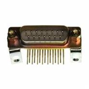 174-E15-111R141 NorComp Solder Plug, Male Pins 2 Rows Mating Side, Female Screwlock (4-40)