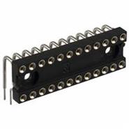 299-43-324-11-001000 Mill-Max Tube DIP, 0.3" (7.62mm) Row Spacing 24 (2 x 12) Gold