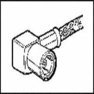 903-291P-51A Amphenol RF 50 Ohm 10GHz SMB Free Hanging (In-Line), Right Angle