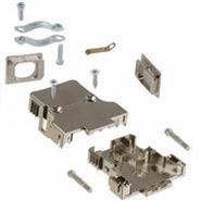 982-015-020R121 NorComp Plastic, Metallized Two Piece Backshell Assembly Hardware, Strain Relief 90°, 180°
