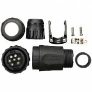 C016 30D006 210 12 Amphenol Sine Systems IP65/67 - Dust Tight, Water Resistant, Waterproof Keyed Cable Clamp, Strain Relief Plug, Female Sockets