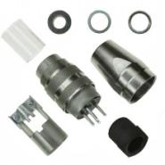 C091 31H004 100 2 Amphenol Sine Systems IP65/67 - Dust Tight, Water Resistant, Waterproof Free Hanging (In-Line) Plug, Male Pins Keyed