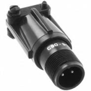 C90-3101F10SL-4P Harwin Silver Bulk Strain Relief IP67 - Dust Tight, Waterproof