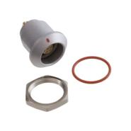 EGG.1K.307.CLL LEMO Panel Mount, Flange - Rear Side Nut Gold Bulk G