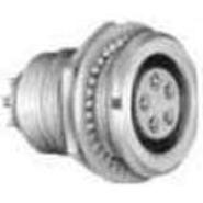 EGG.3B.306.CLL LEMO Bulk Receptacle, Female Sockets Panel Mount, Flange - Rear Side Nut Shielded