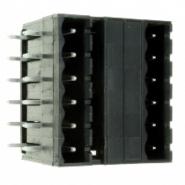 ELFA12110 Amphenol PCD Solder Through Hole Header, Male Pins, Shrouded (4 Side) 12 Positions