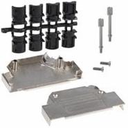 165X02719XE Conec Mating Screws 4-40 Two Piece Backshell 165X Metal, Zinc