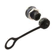 17-250021 Conec Cap (Cover), Circular Bayonet Coupling, Industrial Environments USB - mini B Panel Mount, Through Hole 5 Contacts