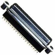 172-037-282-021 NorComp Board Side (4-40) 37 Positions Signal Receptacle, Female Sockets