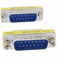 320X12529X Conec Male Male Free Hanging (In-Line) Mounting Hardware D-Sub, 15 Pin Male