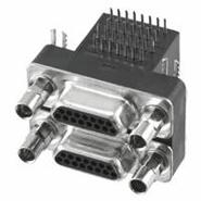 382-015-112L565 NorComp Solder Signal Mating Side, Female Screwlock (2-56) Plug, Male Pins