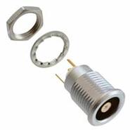 ERN.1S.650.CTL LEMO Solder Cup 1S 50 Ohm Panel Mount, Bulkhead - Rear Side Nut