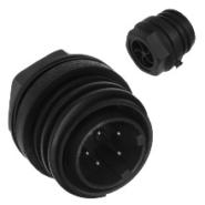 EXP-0931/05/P Bulgin Keyed Panel Mount, Bulkhead - Rear Side Nut Bulk IP68 - Dust Tight, Waterproof