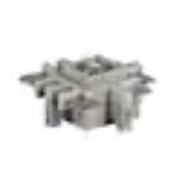 KE10.6100.107 Schurter KE Bulk 3 Positions Receptacle, Male Blades - Module