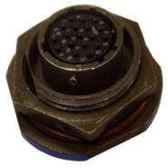 MS27474T14F35PC Amphenol Panel Mount, Bulkhead - Front Side Nut Bulk Gold C