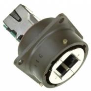 RJF2SA1G Amphenol PCD Adapter Unshielded Circular Bayonet Coupling Jack, 8p8c (RJ45)